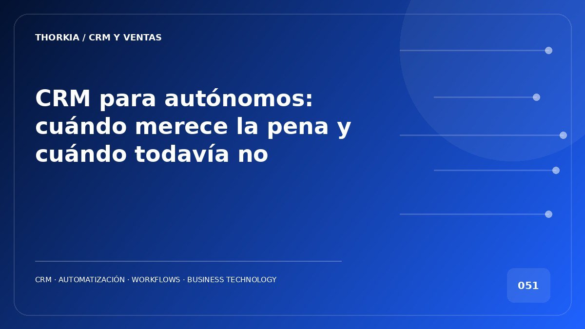 Portada: CRM para autónomos: clientes, presupuestos y seguimiento