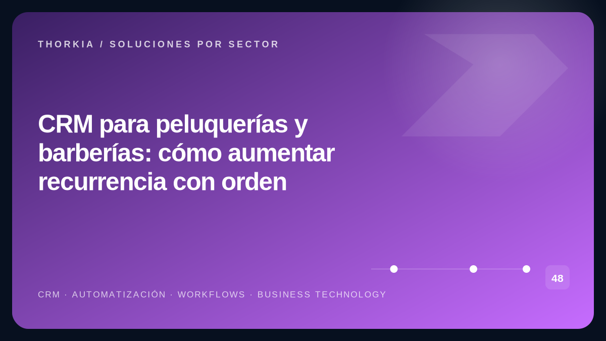 Portada: CRM para peluquerías y barberías: cómo aumentar recurrencia con orden